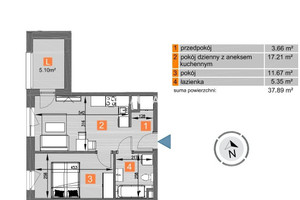 Mieszkanie na sprzedaż 38m2 Kraków Mistrzejowice os. Piastów - zdjęcie 3