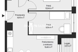 Mieszkanie na sprzedaż 49m2 Kraków Mistrzejowice Piasta Kołodzieja - zdjęcie 3