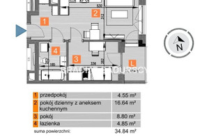 Mieszkanie na sprzedaż 35m2 Kraków Mistrzejowice os. Piastów - zdjęcie 3