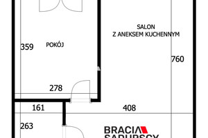 Mieszkanie do wynajęcia 40m2 Kraków Swoszowice Kliny Zacisze Komuny Paryskiej - zdjęcie 3