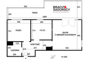 Mieszkanie na sprzedaż 48m2 Kraków Podgórze Płaszów Myśliwska - zdjęcie 3