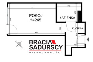 Mieszkanie na sprzedaż 24m2 Kraków Dębniki Os. Podwawelskie Komandosów - zdjęcie 3