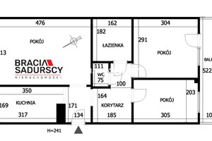 Mieszkanie na sprzedaż 47m2 Kraków Prądnik Biały Bronowice Wielkie Armii Krajowej - zdjęcie 2