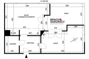 Mieszkanie na sprzedaż 45m2 Kraków Bronowice Józefa Chełmońskiego - zdjęcie 3