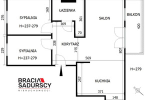 Mieszkanie na sprzedaż 56m2 Kraków Bieżanów-Prokocim Os. Złocień Henryka i Karola Czeczów - zdjęcie 3