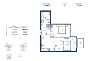 Mieszkanie na sprzedaż 44m2 Kraków Dębniki Os. Ruczaj Czerwone Maki - zdjęcie 3