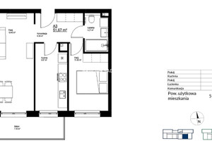 Mieszkanie na sprzedaż 52m2 Kraków Bieżanów-Prokocim Bieżanów Bieżanów - zdjęcie 3