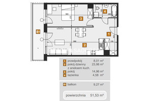 Mieszkanie na sprzedaż 52m2 Kraków Babińskiego - zdjęcie 3