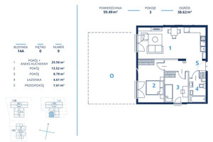 Mieszkanie na sprzedaż 60m2 Kraków Dębniki Os. Ruczaj Bunscha - zdjęcie 3