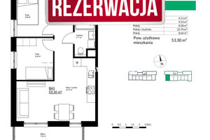 Mieszkanie na sprzedaż 54m2 Kraków Bieżanów-Prokocim Bieżanów Bieżanów - zdjęcie 1