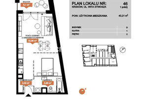 Mieszkanie na sprzedaż 44m2 Kraków Stare Miasto Stare Miasto (historyczne) Wita Stwosza - zdjęcie 3