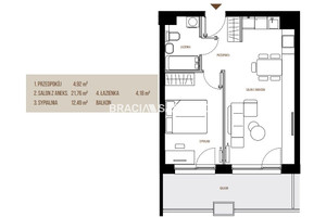 Mieszkanie na sprzedaż 44m2 Kraków Łagiewniki-Borek Fałęcki Łagiewniki Wadowicka - zdjęcie 3