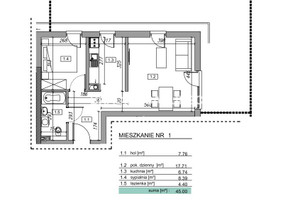 Mieszkanie na sprzedaż 46m2 myślenicki Myślenice Zawada Słowińska - zdjęcie 3