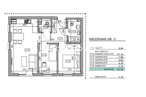 Mieszkanie na sprzedaż 46m2 myślenicki Myślenice Zawada - zdjęcie 3