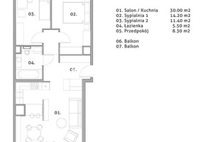 Mieszkanie na sprzedaż 70m2 Kraków Podgórze Zabłocie Klimeckiego - zdjęcie 3