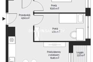 Mieszkanie na sprzedaż 49m2 Kraków Mistrzejowice Piasta Kołodzieja - zdjęcie 3