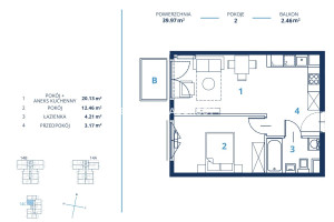 Mieszkanie na sprzedaż 40m2 Kraków Dębniki Os. Ruczaj Bunscha - zdjęcie 3