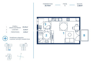 Mieszkanie na sprzedaż 34m2 Kraków Dębniki Os. Ruczaj Czerwone Maki - zdjęcie 3