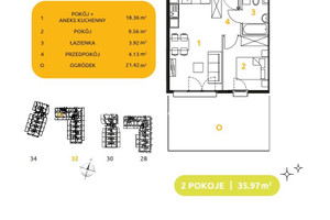 Mieszkanie na sprzedaż 36m2 Kraków Prądnik Biały Os. Prądnik Biały 29 listopada - okolice - zdjęcie 3