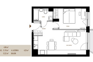 Mieszkanie na sprzedaż 44m2 Kraków Łagiewniki-Borek Fałęcki Łagiewniki Wadowicka - zdjęcie 3