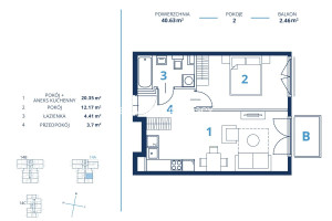 Mieszkanie na sprzedaż 41m2 Kraków Dębniki Os. Ruczaj Bunscha - zdjęcie 3