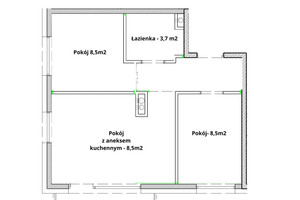 Mieszkanie na sprzedaż 42m2 Kraków Podgórze Lipska - zdjęcie 2