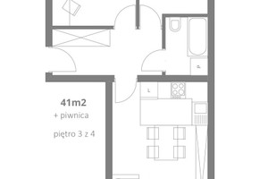 Mieszkanie na sprzedaż 41m2 Kraków Nowa Huta Mistrzejowicka - zdjęcie 1