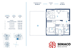 Mieszkanie na sprzedaż 60m2 Kraków Dębniki Os. Ruczaj Karola Bunscha - zdjęcie 2