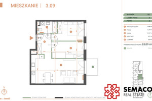 Mieszkanie na sprzedaż 63m2 Kraków Podgórze Zabłocie Jana Dekerta - zdjęcie 3