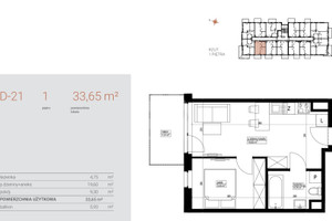 Mieszkanie na sprzedaż 34m2 Bydgoszcz Czyżkówko - zdjęcie 4