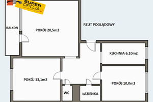 Mieszkanie na sprzedaż 62m2 Kraków Podgórze Duchackie - zdjęcie 2