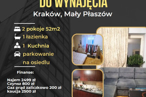 Mieszkanie do wynajęcia 52m2 Kraków Podgórze - zdjęcie 1