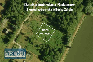 Działka na sprzedaż 950m2 buski Busko-Zdrój Radzanów Parkowa - zdjęcie 2