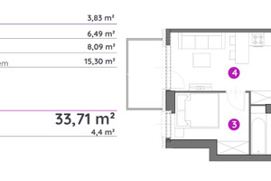 Mieszkanie na sprzedaż 34m2 Łódź Polesie - zdjęcie 2