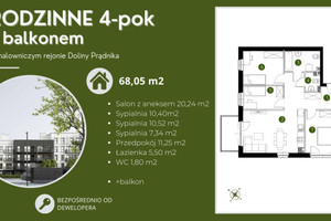 Mieszkanie na sprzedaż 69m2 Kraków Prądnik Biały - zdjęcie 1