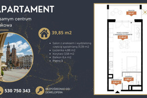 Mieszkanie na sprzedaż 40m2 Kraków Stare Miasto Wita Stwosza - zdjęcie 1