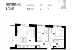 Mieszkanie na sprzedaż 49m2 Katowice Koszutka Katowicka - zdjęcie 2