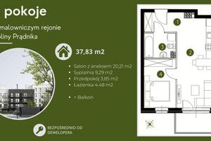 Mieszkanie na sprzedaż 38m2 Kraków Prądnik Biały - zdjęcie 1