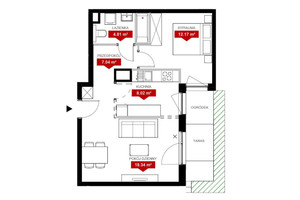 Mieszkanie na sprzedaż 50m2 Poznań Jeżyce Kościelna - zdjęcie 2