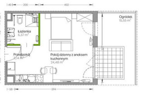 Mieszkanie na sprzedaż 33m2 Kraków Czyżyny Centralna - zdjęcie 1