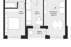 Mieszkanie na sprzedaż 50m2 Kraków Mistrzejowice Osiedle Piastów - zdjęcie 2