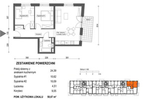 Mieszkanie na sprzedaż 59m2 Wrocław Krzyki Bieńkowice - zdjęcie 2