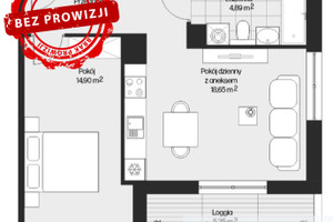 Mieszkanie na sprzedaż 45m2 Kraków Mistrzejowice Osiedle Piastów - zdjęcie 1