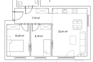 Mieszkanie na sprzedaż 56m2 Kraków Krowodrza - zdjęcie 2