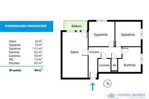 Mieszkanie na sprzedaż 69m2 Kraków Bieżanów-Prokocim ks. Piotra Ściegiennego - zdjęcie 2