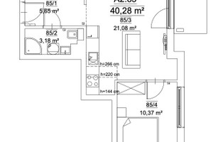 Mieszkanie na sprzedaż 41m2 Kraków Krowodrza Józefa Wybickiego - zdjęcie 2