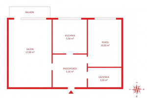 Mieszkanie na sprzedaż 42m2 Gdańsk Wrzeszcz Krzysztofa Kamila Baczyńskiego - zdjęcie 2