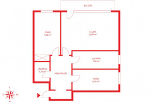 Mieszkanie do wynajęcia 63m2 Gdańsk Wrzeszcz Marynarki Polskiej - zdjęcie 2