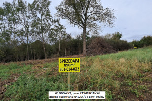 Działka na sprzedaż 890m2 zawierciański Włodowice Podmiejska - zdjęcie 1