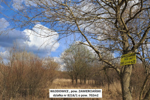 Działka na sprzedaż 702m2 zawierciański Włodowice Podmiejska - zdjęcie 1